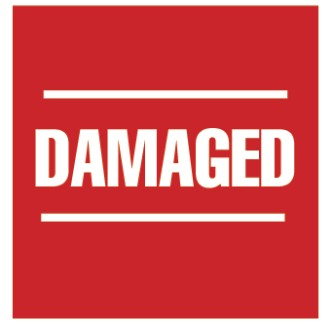 3.5 x 3.5 Damaged Label T3535011