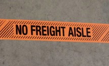 NO FREIGHT AISLE Tape